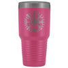 Norse Vegvisir Compass Etched Tumbler 30ozTumblersPink