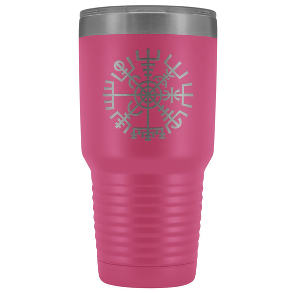 Norse Vegvisir Compass Etched Tumbler 30ozTumblersPink