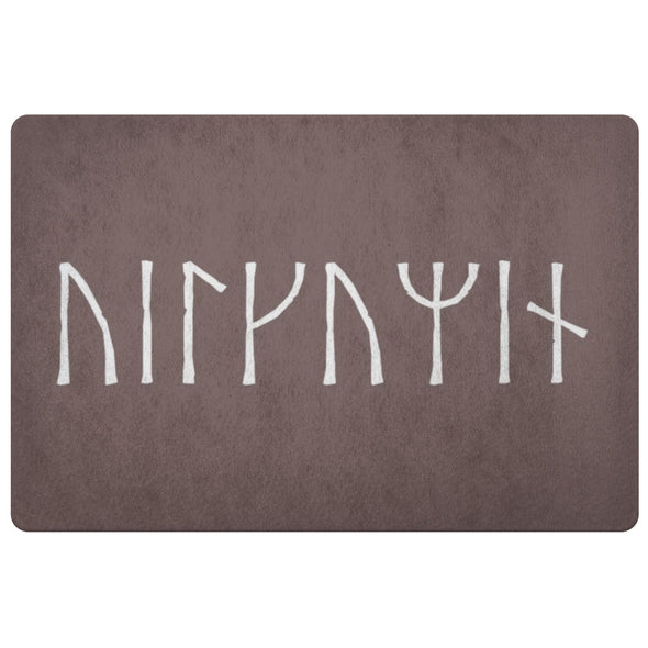 Norse Viking Age Welcome Runes DoormatDoormatBrown