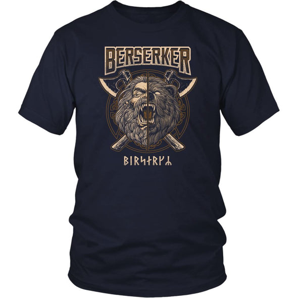 Norse Viking Berserker T-ShirtT-shirtDistrict Unisex ShirtNavyS
