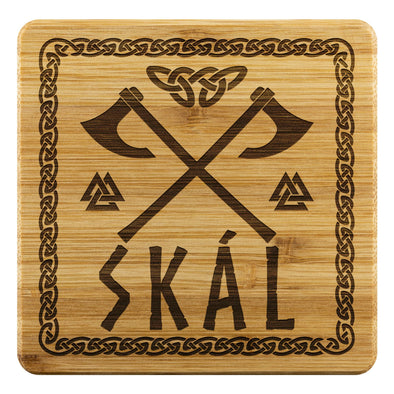 Norse Viking Skál Wood Coasters x4CoastersBamboo Coaster - 4pc