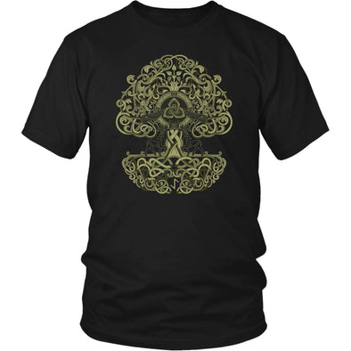 Norse Yggdrasil Knotwork ShirtT-shirtDistrict Unisex ShirtBlackS