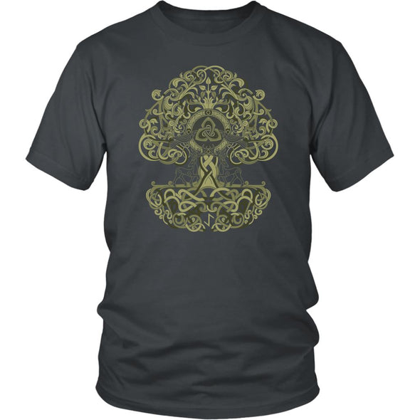 Norse Yggdrasil Knotwork ShirtT-shirtDistrict Unisex ShirtCharcoalS