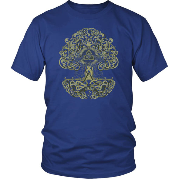 Norse Yggdrasil Knotwork ShirtT-shirtDistrict Unisex ShirtRoyal BlueS