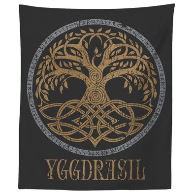 Norse Yggdrasil Knotwork Tapestry DistressedTapestries60" x 50"