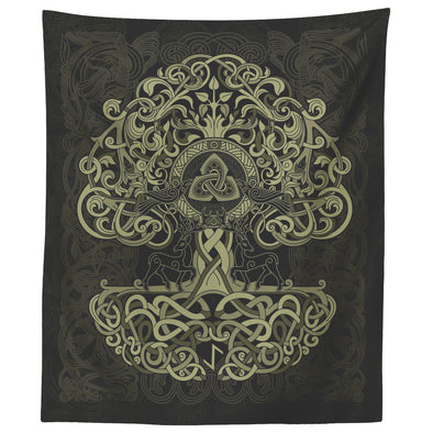 Norse Yggdrasil Knotwork Wall TapestryTapestries60" x 50"