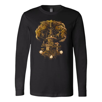 Norse Yggdrasil Long Sleeve ShirtT-shirtCanvas Long Sleeve ShirtBlackS