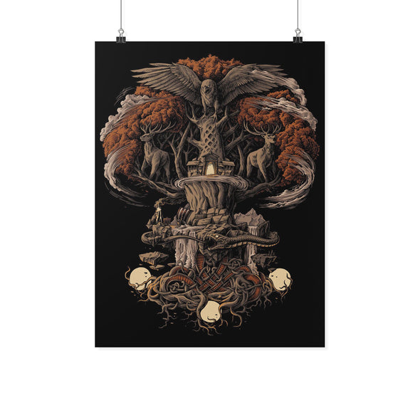 Norse Yggdrasil Poster AutumnPosters 218x24