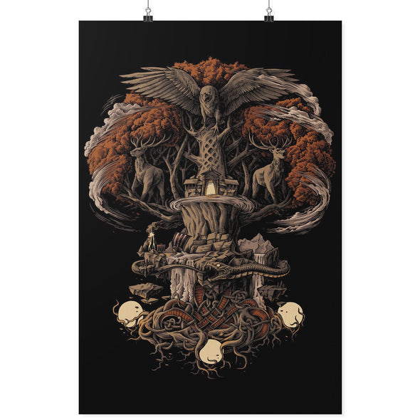 Norse Yggdrasil Poster AutumnPosters 224x36