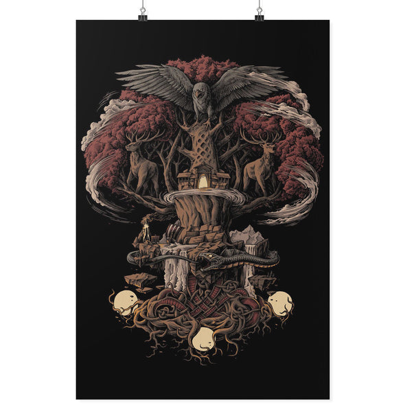 Norse Yggdrasil Poster FallPosters 224x36