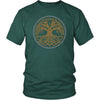 Norse Yggdrasil Runes ShirtT-shirtDistrict Unisex ShirtDark GreenS