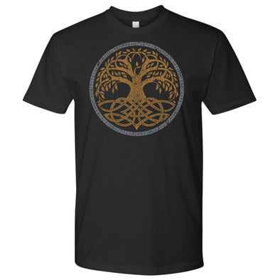 Norse Yggdrasil Runes T-ShirtT-shirtNext Level Mens ShirtBlackS