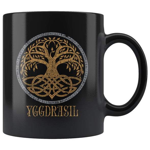 Norse Yggdrasil Tree of Life Mug 11ozDrinkwareText Distressed