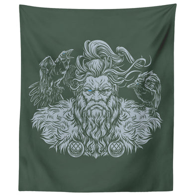 Odin Green Wall TapestryTapestries60" x 50"