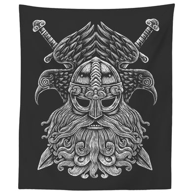 Odin Ravens Norse Knotwork Viking Wall TapestryTapestries60" x 50"