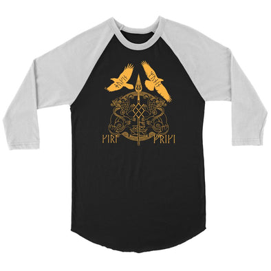 Odins Companions Raglan ShirtT-shirtCanvas Unisex 3/4 RaglanBlack/WhiteS