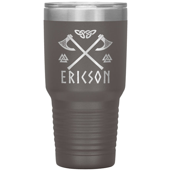 Personalized Norse Viking Axes Knotwork Tumbler 30ozTumblersPewter