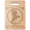 Personalized Norse Viking Raven Maple Wood Cutting Board