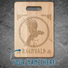 Personalized Norse Viking Raven Maple Wood Cutting Board