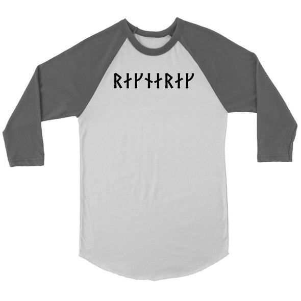 Ragnarok Black Runes Raglan ShirtT-shirtCanvas Unisex 3/4 RaglanWhite/AsphaltS