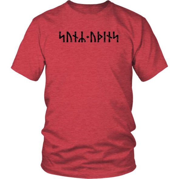 Son of Odin Norse Futhark Viking Runes T-ShirtT-shirtDistrict Unisex ShirtHeather RedS