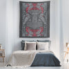 Thors Hammer Raven Knotwork Wall TapestryTapestries
