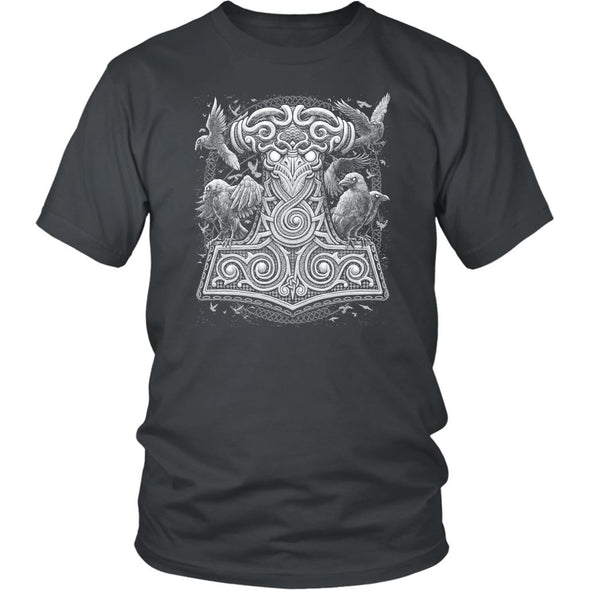 Thors Raven Hammer Mjölnir ShirtT-shirtDistrict Unisex ShirtCharcoalS