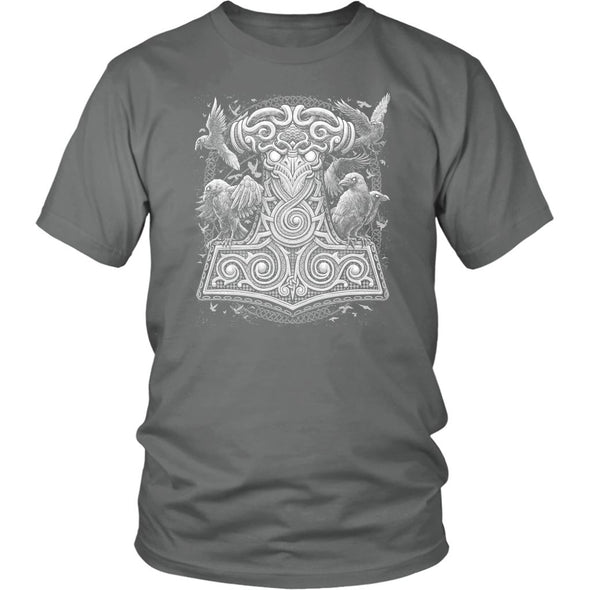 Thors Raven Hammer Mjölnir ShirtT-shirtDistrict Unisex ShirtGreyS