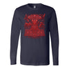 Thors Raven Hammer Red Mjölnir Long Sleeve ShirtT-shirtCanvas Long Sleeve ShirtNavyS