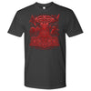 Thors Raven Hammer Red Mjölnir T-ShirtT-shirtNext Level Mens ShirtHeavy MetalS