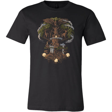 Tree of Life Yggdrasil T-ShirtT-shirtCanvas Mens ShirtBlackS