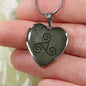 Triskele Heart NecklaceJewelry