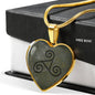 Triskele Heart NecklaceJewelry