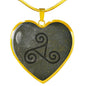 Triskele Heart NecklaceJewelryLuxury Necklace (Gold)No