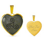 Triskele Heart NecklaceJewelryLuxury Necklace (Gold)Yes