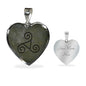 Triskele Heart NecklaceJewelryLuxury Necklace (Silver)Yes