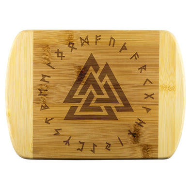Valknut Runes Wood Cutting BoardWood Cutting BoardsSmall - 8"x5.75"