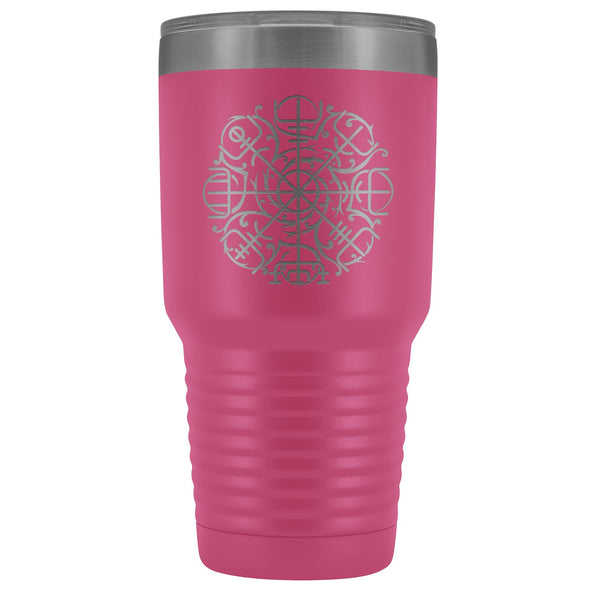 Vegvisir Norse Compass Etched Tumbler 30ozTumblersPink