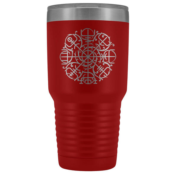 Vegvisir Norse Compass Etched Tumbler 30ozTumblersRed