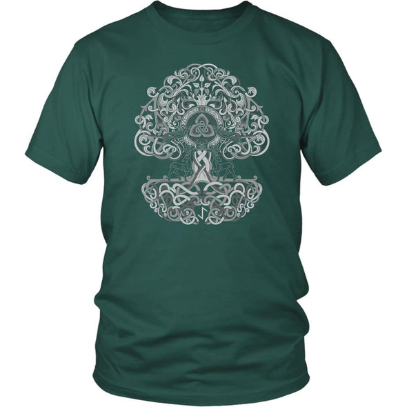 Yggdrasil Knotwork ShirtT-shirtDistrict Unisex ShirtDark GreenS