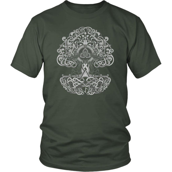 Yggdrasil Knotwork ShirtT-shirtDistrict Unisex ShirtOliveS