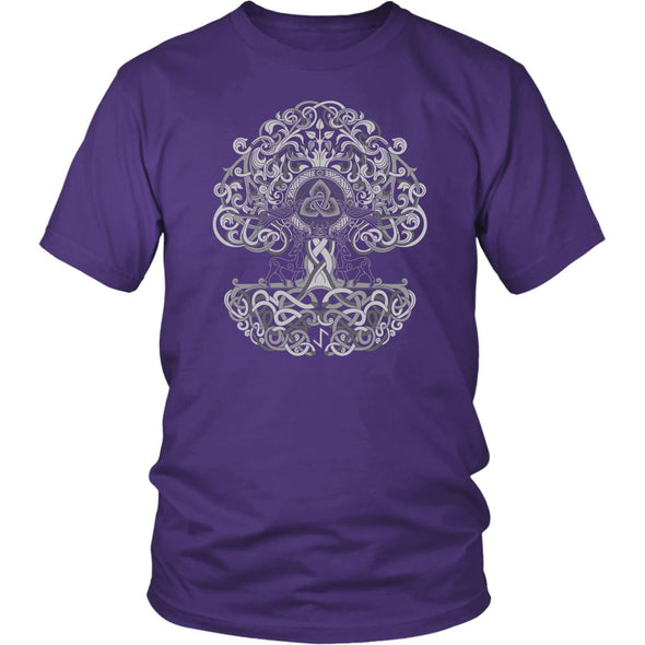 Yggdrasil Knotwork ShirtT-shirtDistrict Unisex ShirtPurpleS
