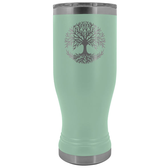 Yggdrasil Norse Celtic Tree of Life Etched Boho TumblerTumblersTeal