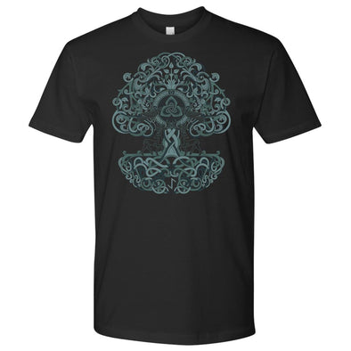 Yggdrasil Norse Knotwork T-ShirtT-shirtNext Level Mens ShirtBlackS