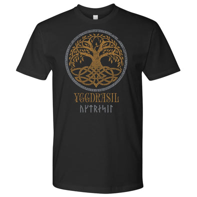 Yggdrasil Norse Runes T-ShirtT-shirtNext Level Mens ShirtBlackS