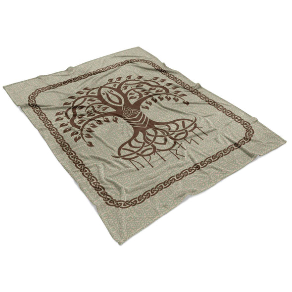 Yggdrasil Norse Tree of Life Fleece BlanketBlankets