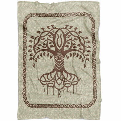 Yggdrasil Norse Tree of Life Fleece BlanketBlanketsSmall Fleece Blanket (40"x30")