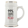 99% Chance This Is Mead Ceramic Beer SteinDrinkwareBlack & Red Text