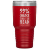 99% Chance This Is Mead Etched Tumbler 30ozTumblersRed