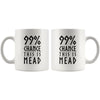 99% Chance This Is Mead White Ceramic Coffee Mug 11ozDrinkware